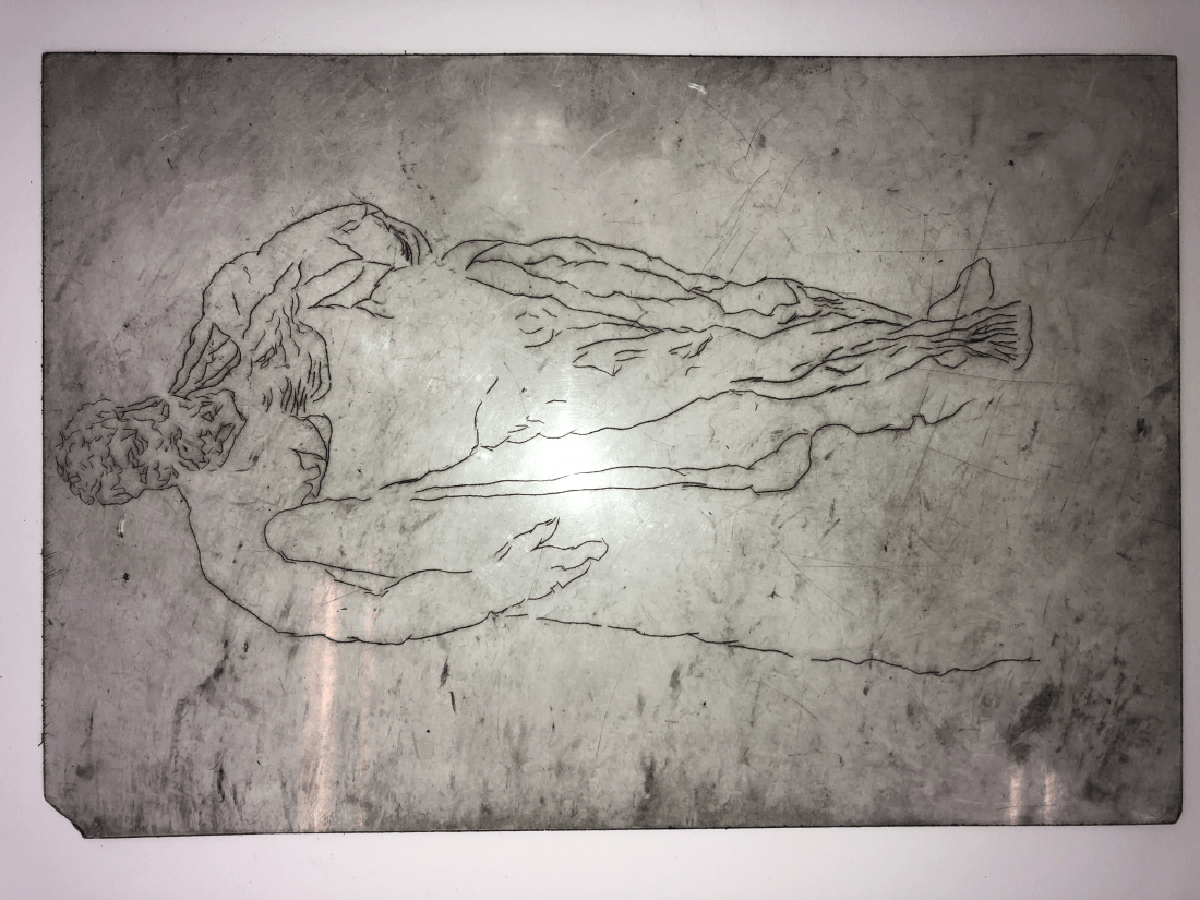 Dry point Etching of theAnatomy of Hercules