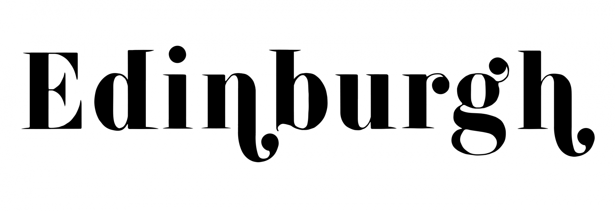 Typeface designed for Edinburgh book.